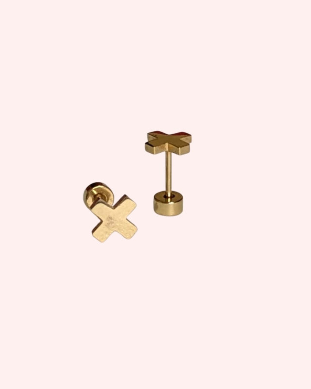 X Gold Stud